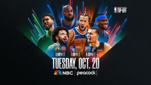 Pertandingan basket NBA 2026-27 di arena dengan suasana penuh penonton
